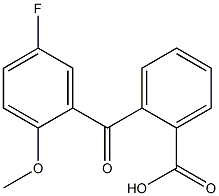 2-[(5-fluoro-2-methoxyphenyl)carbonyl]benzoic acid 구조식 이미지