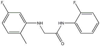 2-[(5-fluoro-2-methylphenyl)amino]-N-(2-fluorophenyl)acetamide 구조식 이미지