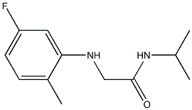 2-[(5-fluoro-2-methylphenyl)amino]-N-(propan-2-yl)acetamide Structure