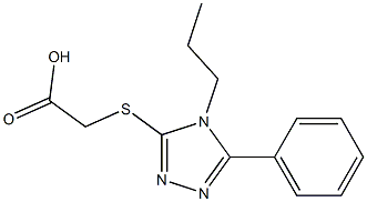 2-[(5-phenyl-4-propyl-4H-1,2,4-triazol-3-yl)sulfanyl]acetic acid Structure