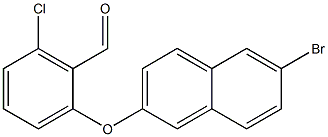 2-[(6-bromonaphthalen-2-yl)oxy]-6-chlorobenzaldehyde 구조식 이미지