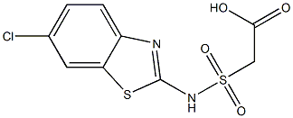 2-[(6-chloro-1,3-benzothiazol-2-yl)sulfamoyl]acetic acid 구조식 이미지