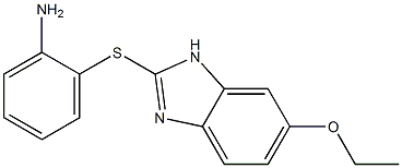 2-[(6-ethoxy-1H-1,3-benzodiazol-2-yl)sulfanyl]aniline 구조식 이미지