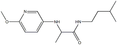 2-[(6-methoxypyridin-3-yl)amino]-N-(3-methylbutyl)propanamide Structure