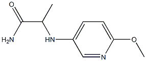 2-[(6-methoxypyridin-3-yl)amino]propanamide Structure
