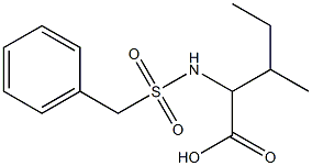 2-[(benzylsulfonyl)amino]-3-methylpentanoic acid Structure