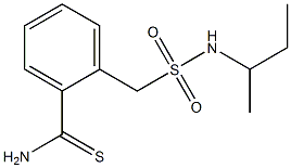 2-[(butan-2-ylsulfamoyl)methyl]benzene-1-carbothioamide Structure