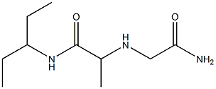 2-[(carbamoylmethyl)amino]-N-(pentan-3-yl)propanamide 구조식 이미지