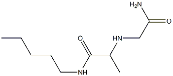 2-[(carbamoylmethyl)amino]-N-pentylpropanamide 구조식 이미지