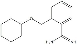 2-[(cyclohexyloxy)methyl]benzenecarboximidamide 구조식 이미지