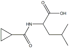 2-[(cyclopropylcarbonyl)amino]-4-methylpentanoic acid Structure