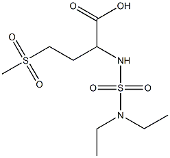 2-[(diethylsulfamoyl)amino]-4-methanesulfonylbutanoic acid 구조식 이미지