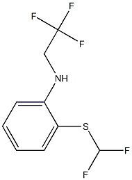 2-[(difluoromethyl)sulfanyl]-N-(2,2,2-trifluoroethyl)aniline 구조식 이미지