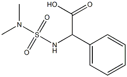 2-[(dimethylsulfamoyl)amino]-2-phenylacetic acid 구조식 이미지