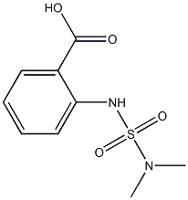 2-[(dimethylsulfamoyl)amino]benzoic acid 구조식 이미지
