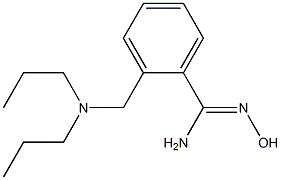 2-[(dipropylamino)methyl]-N'-hydroxybenzenecarboximidamide Structure