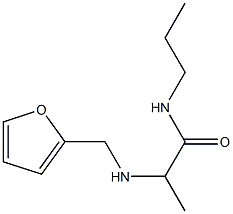 2-[(furan-2-ylmethyl)amino]-N-propylpropanamide 구조식 이미지