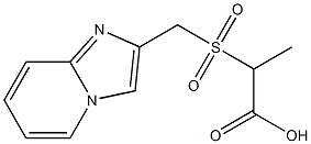 2-[(imidazo[1,2-a]pyridin-2-ylmethyl)sulfonyl]propanoic acid Structure