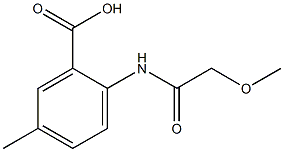 2-[(methoxyacetyl)amino]-5-methylbenzoic acid Structure