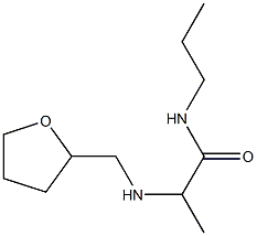 2-[(oxolan-2-ylmethyl)amino]-N-propylpropanamide Structure