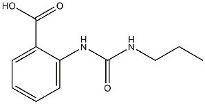 2-[(propylcarbamoyl)amino]benzoic acid 구조식 이미지