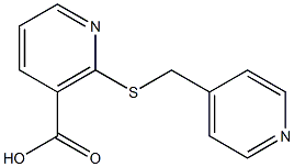 2-[(pyridin-4-ylmethyl)thio]nicotinic acid Structure