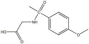 2-[1-(4-methoxyphenyl)acetamido]acetic acid 구조식 이미지