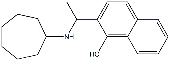 2-[1-(cycloheptylamino)ethyl]naphthalen-1-ol Structure