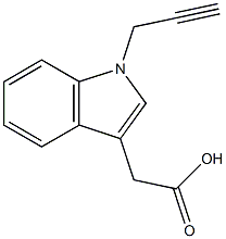 2-[1-(prop-2-yn-1-yl)-1H-indol-3-yl]acetic acid Structure