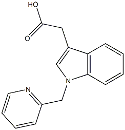 2-[1-(pyridin-2-ylmethyl)-1H-indol-3-yl]acetic acid Structure