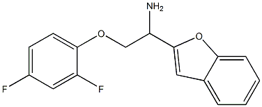 2-[1-amino-2-(2,4-difluorophenoxy)ethyl]-1-benzofuran Structure