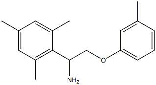 2-[1-amino-2-(3-methylphenoxy)ethyl]-1,3,5-trimethylbenzene 구조식 이미지