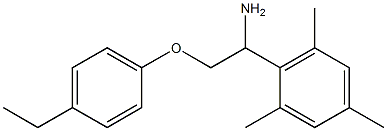 2-[1-amino-2-(4-ethylphenoxy)ethyl]-1,3,5-trimethylbenzene 구조식 이미지