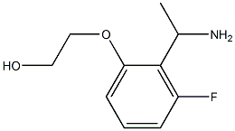 2-[2-(1-aminoethyl)-3-fluorophenoxy]ethan-1-ol Structure
