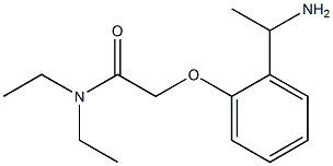 2-[2-(1-aminoethyl)phenoxy]-N,N-diethylacetamide 구조식 이미지