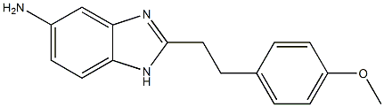 2-[2-(4-methoxyphenyl)ethyl]-1H-benzimidazol-5-amine 구조식 이미지