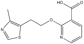2-[2-(4-methyl-1,3-thiazol-5-yl)ethoxy]pyridine-3-carboxylic acid 구조식 이미지