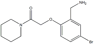 2-[2-(aminomethyl)-4-bromophenoxy]-1-(piperidin-1-yl)ethan-1-one Structure