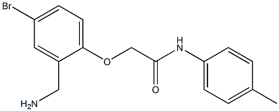 2-[2-(aminomethyl)-4-bromophenoxy]-N-(4-methylphenyl)acetamide Structure