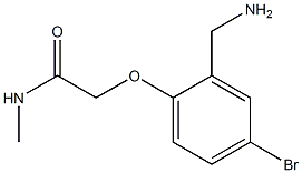 2-[2-(aminomethyl)-4-bromophenoxy]-N-methylacetamide 구조식 이미지