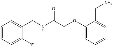 2-[2-(aminomethyl)phenoxy]-N-(2-fluorobenzyl)acetamide Structure