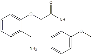 2-[2-(aminomethyl)phenoxy]-N-(2-methoxyphenyl)acetamide 구조식 이미지