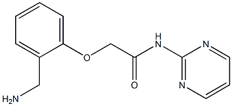 2-[2-(aminomethyl)phenoxy]-N-pyrimidin-2-ylacetamide 구조식 이미지