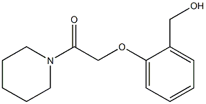 2-[2-(hydroxymethyl)phenoxy]-1-(piperidin-1-yl)ethan-1-one 구조식 이미지