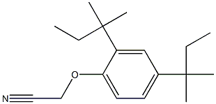 2-[2,4-bis(2-methylbutan-2-yl)phenoxy]acetonitrile Structure