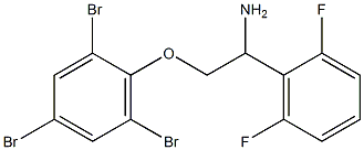 2-[2-amino-2-(2,6-difluorophenyl)ethoxy]-1,3,5-tribromobenzene 구조식 이미지