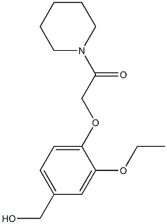 2-[2-ethoxy-4-(hydroxymethyl)phenoxy]-1-(piperidin-1-yl)ethan-1-one 구조식 이미지