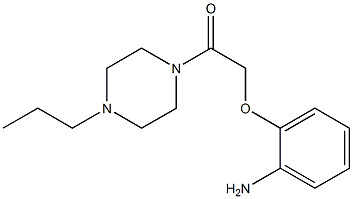 2-[2-oxo-2-(4-propylpiperazin-1-yl)ethoxy]aniline 구조식 이미지