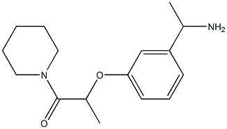 2-[3-(1-aminoethyl)phenoxy]-1-(piperidin-1-yl)propan-1-one 구조식 이미지