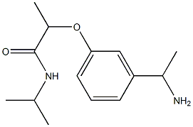 2-[3-(1-aminoethyl)phenoxy]-N-(propan-2-yl)propanamide 구조식 이미지